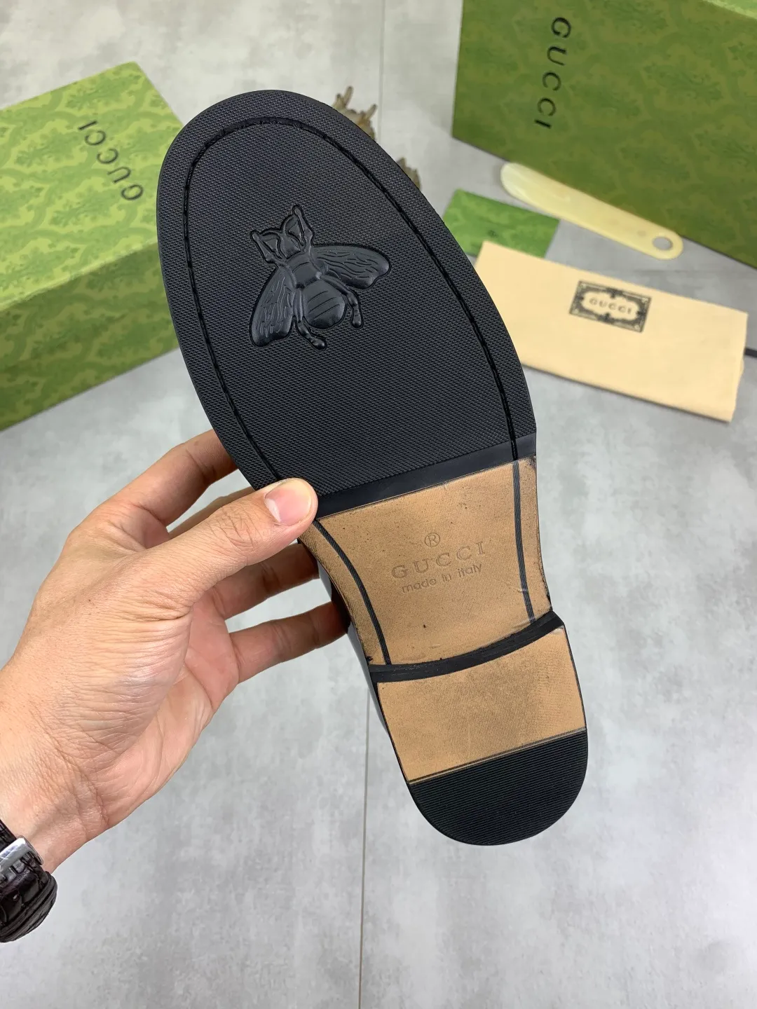 Men's men's shoes 💰P480 [New style] Water-dyed cowhide 💰💎💎💎 [Gucci] GUCCI high-end men's formal business leather shoes, original order 1:1 authentic goods! Original imported high-end open-edge beaded calfskin, original metal buckle, imported first-layer cowhide lining for feet, original outsole, men's shoe size: 38-45, 4️⃣ colors available
